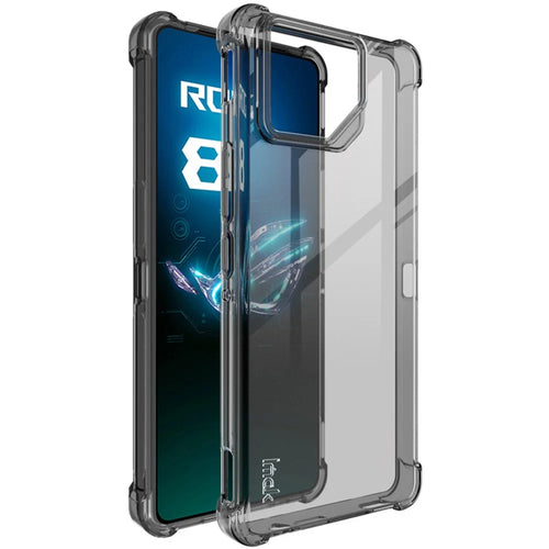 IMAK For Asus ROG Phone 8 5G / Phone 8 Pro 5G TPU Case Drop-proof Clear Phone Guard Cover - Transparent Black - 1