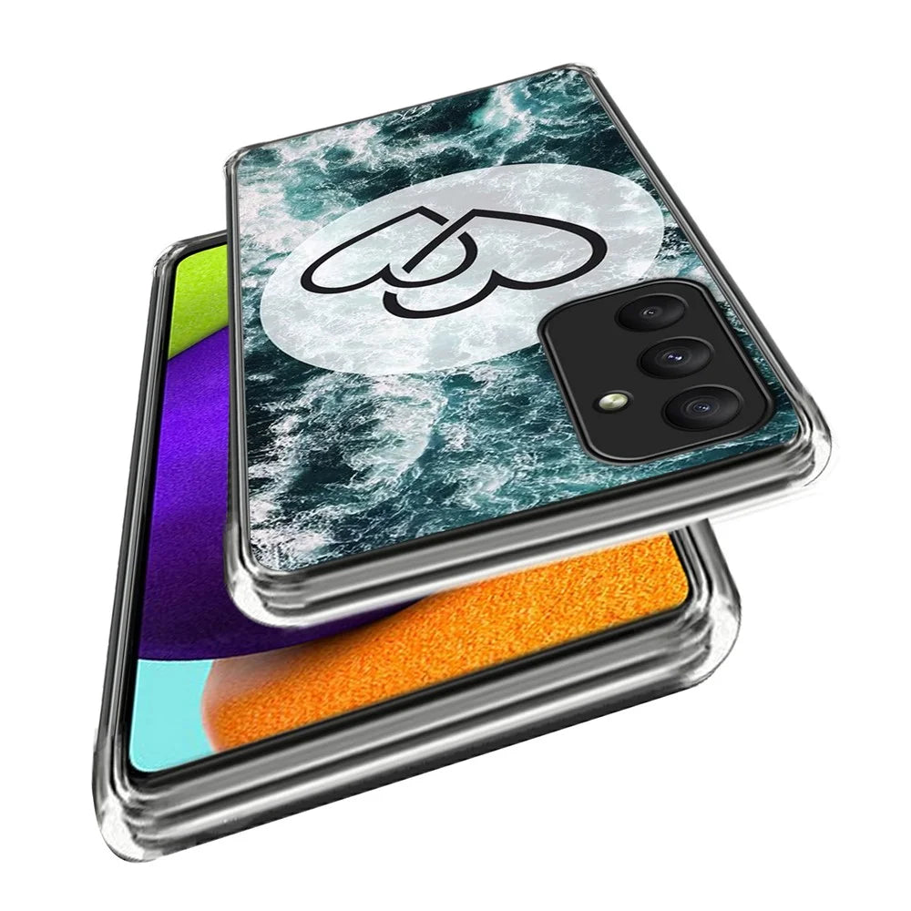 For Samsung Galaxy A35 5G Pattern Case Thin Flexible TPU Phone Cover - Heart to Heart - 2