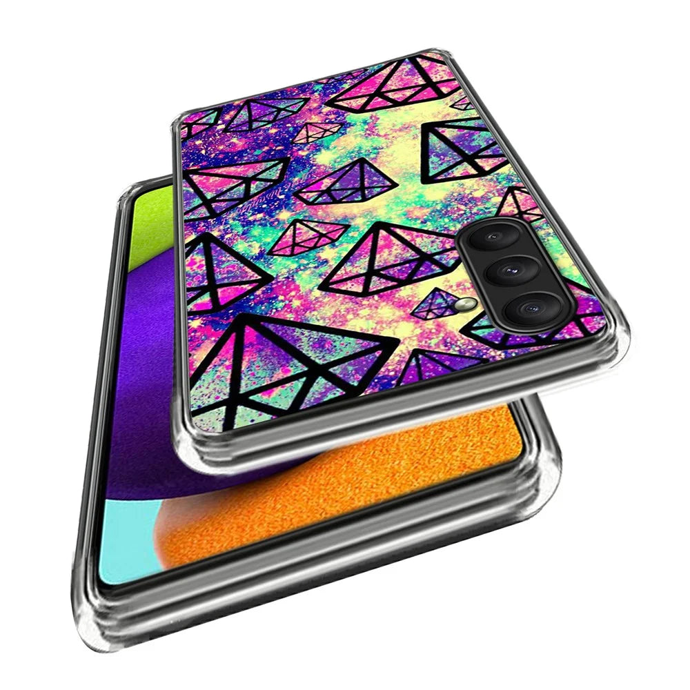 For Samsung Galaxy A25 5G (Global) (161.0 x 76.5 x 8.3mm) Case TPU Phone Cover Pattern Printing - Diamonds - 2