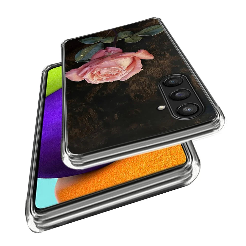 For Samsung Galaxy S24 TPU Case Pattern Printing Soft Slim Phone Cover - Rose - 2