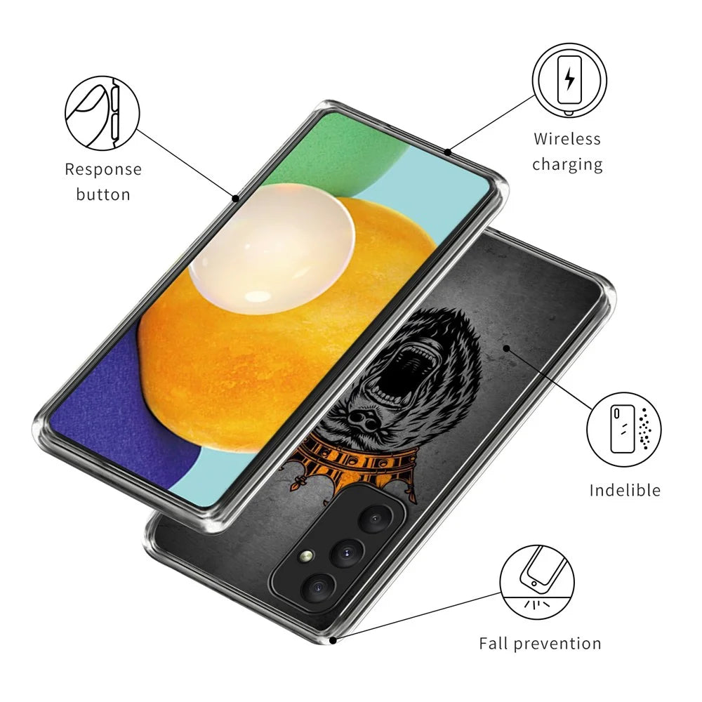 For Samsung Galaxy A55 5G Pattern Printing Case Thin Soft TPU Protection Phone Cover - Gorilla - 3