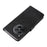 For OnePlus 12R 5G / Ace 3 5G Case Zipper Pocket Calf Texture Phone Cover - Black - 6