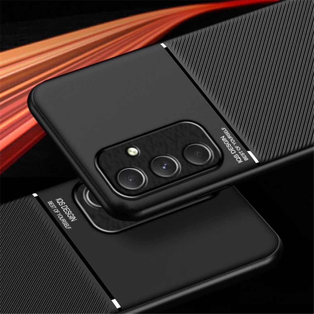 For Samsung Galaxy A25 5G (Global) (161.0 x 76.5 x 8.3mm) Phone Case PU+TPU+PC Mobile Cover - Blue - 6