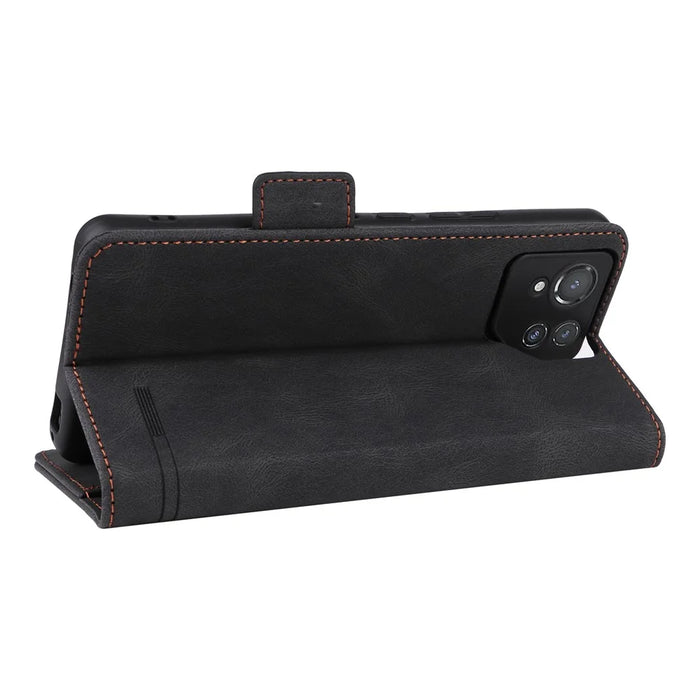 For Asus ROG Phone 8 5G / Phone 8 Pro 5G Case Folio Flip Leather Phone Cover Wallet Stand - Black - 4