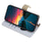 For OnePlus 10 Pro 5G Crossbody Wallet Case PU Leather Zipper Purse Phone Cover Makeup Mirror - Blue - 3