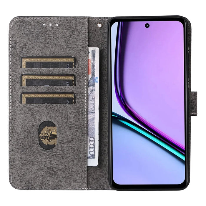 For Realme C67 4G / 12 Lite 4G Case Wallet Stand RFID Blocking PU Leather Phone Cover - Black - 2