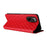 For Realme C67 4G / 12 Lite 4G PU Leather Case Flip Wallet Rhombus Imprinted Magnetic Folio Cover - Red - 4
