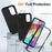 For Samsung Galaxy A15 4G Shockproof Case PC+TPU+PC Phone Back Cover - Black - 4