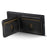 SUTENI H02 For Samsung Galaxy S24 Ultra Cell Phone Case Vertical Flip Waxy Texture Cover - Black - 4