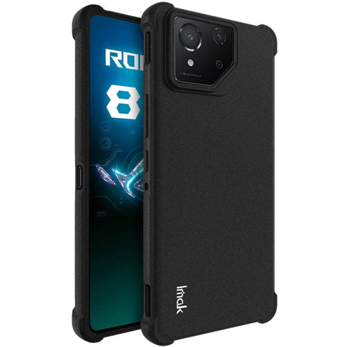 IMAK For Asus ROG Phone 8 5G  /  8 Pro 5G TPU Case Matte Shockproof Soft Phone Cover - Black - 1