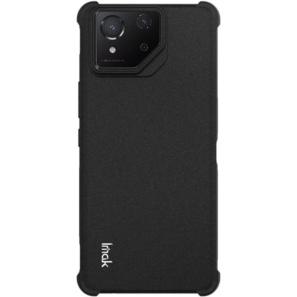 IMAK For Asus ROG Phone 8 5G  /  8 Pro 5G TPU Case Matte Shockproof Soft Phone Cover - Black - 3