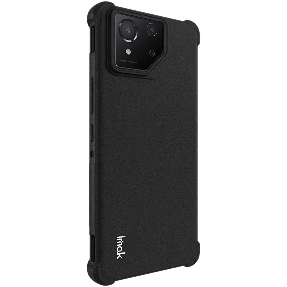 IMAK For Asus ROG Phone 8 5G  /  8 Pro 5G TPU Case Matte Shockproof Soft Phone Cover - Black - 4