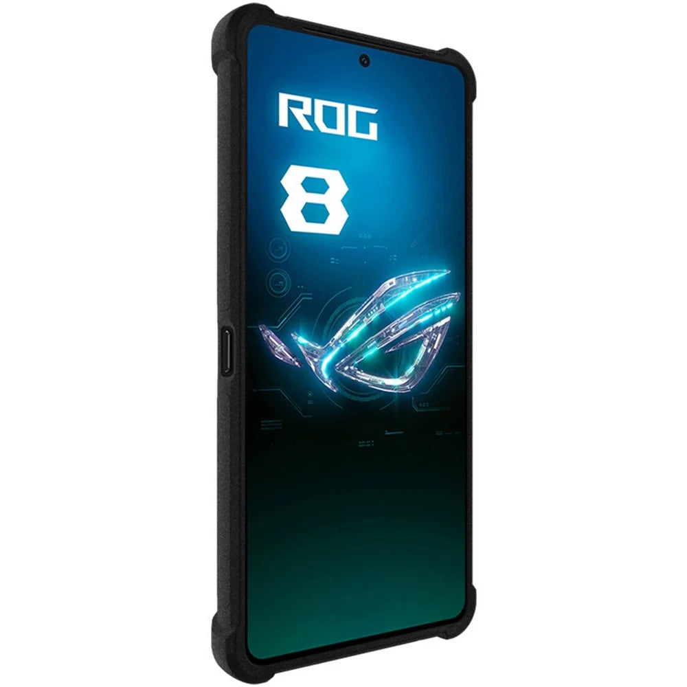 IMAK For Asus ROG Phone 8 5G  /  8 Pro 5G TPU Case Matte Shockproof Soft Phone Cover - Black - 5