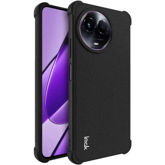 IMAK For Realme V50 5G  /  V50s 5G Shockproof Case Soft TPU Mobile Phone Back Cover - Black - 1