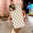 For iPhone 15 Case Rhombus Pattern 6D Electroplated Protective Back Shell - White - 2