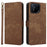 For Asus ROG Phone 8 5G / ROG Phone 8 Pro 5G Wallet Phone Case RFID Blocking PU Leather Cover - Brown - 1