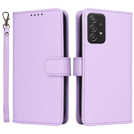 For Samsung Galaxy A52 4G / 5G / A52s 5G Magnetic Case BETOPNICE Detachable PU Leather Phone Cover with Strap - Purple - 1