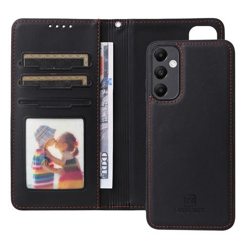 For Samsung Galaxy A05s 4G Magnetic Case BETOPNICE Detachable PU Leather Phone Cover with Strap - Black - 2