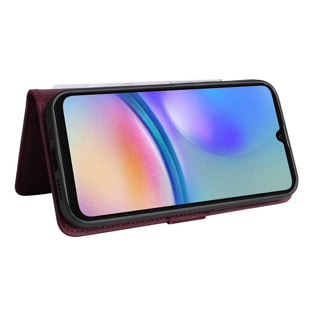 For Samsung Galaxy A05s 4G Magnetic Case BETOPNICE Detachable PU Leather Phone Cover with Strap - Black - 4