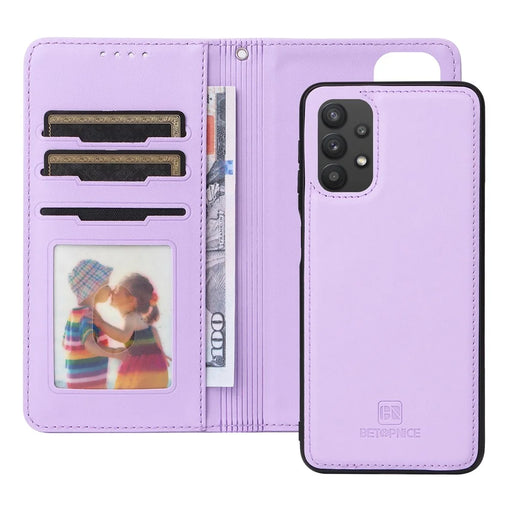 For Samsung Galaxy A32 5G / M32 5G Magnetic Case BETOPNICE Detachable PU Leather Phone Cover with Strap - Purple - 2