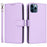 For iPhone 12 Pro Max Magnetic Case BETOPNICE Detachable PU Leather Phone Cover with Strap - Purple - 1