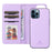 For iPhone 12 Pro Max Magnetic Case BETOPNICE Detachable PU Leather Phone Cover with Strap - Purple - 2
