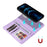 For iPhone 12 Pro Max Magnetic Case BETOPNICE Detachable PU Leather Phone Cover with Strap - Purple - 4