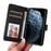 For iPhone 11 Pro Magnetic Case BETOPNICE Detachable PU Leather Phone Cover with Strap - Black - 3