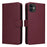 For iPhone 11 Magnetic Case BETOPNICE Detachable PU Leather Phone Cover with Strap - Wine Red - 1