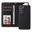 For Samsung Galaxy S21 FE 5G Magnetic Case BETOPNICE Detachable PU Leather Phone Cover with Strap - Black - 2