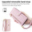 For Samsung Galaxy M52 5G Cell Phone Case Zipper Pocket Drop-proof Leather Wallet Stand Cover - Pink - 7