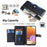 For Samsung Galaxy A32 4G (EU Version) Cell Phone Case Zipper Pocket Leather Cover with Wrist Strap - Black - 2