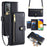 For Samsung Galaxy A52 4G / A52s 5G / A52 5G Case Wallet Leather Phone Cover with Hardware Buckle - Black - 1