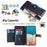 For Samsung Galaxy A53 5G Case PU Leather+TPU Smart Phone Cover with Crossbody Shoulder Strap - Black - 2