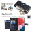 For Samsung Galaxy A13 4G Magnetic Phone Case Anti-drop Leather 6 Card Holders Cover - Black - 2