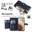 For Samsung Galaxy A12 Magnetic Case Shock Absorbing PU Leather Phone Cover - Black - 2