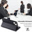 For Samsung Galaxy A13 5G Case PU Leather+TPU Stand Cover with Adjustable Long Strap - Black - 3