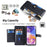 For Samsung Galaxy A23 5G (Global Version) Magnetic Phone Case PU Leather Stand Cover with Wrist Strap - Black - 2