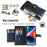 For iPhone 12 Pro Max 6.7 inch Case Leather 6 Card Holders Cover with Magnetic Hardware Buckle - Black - 2