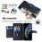 For iPhone 11 Pro Wallet Case Magnetic Crossbody Card Holder Phone Cover - Black - 2