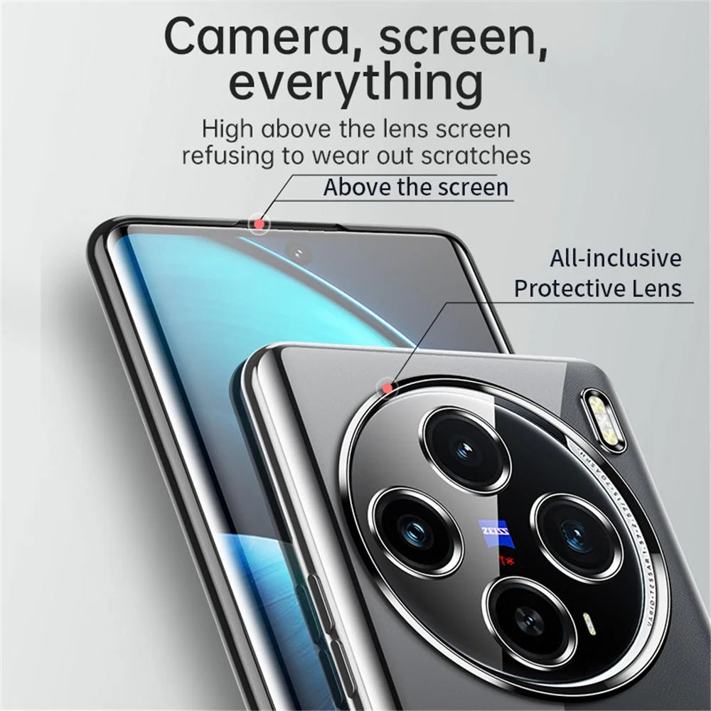 SULADA For vivo X100 5G Clear TPU Case Ultra-Thin Electroplating Phone Cover - Blue - 5