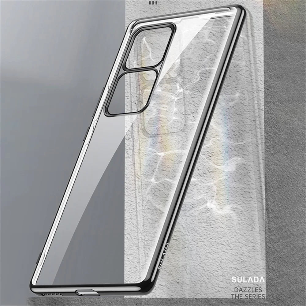 SULADA For vivo S18 5G Clear Case Ultra-Thin Electroplating TPU Phone Cover - Blue - 4