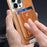RMBMAX For iPhone 14 Pro Max Kickstand Case Detachable Card Slot Phone Protector - Orange - 5