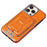 RMBMAX For iPhone 15 Pro Max Case Detachable 2-in-1 Card Holder Shockproof Phone Shell - Orange - 1
