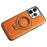 RMBMAX For iPhone 12 Pro 6.1 inch Kickstand Case Shockproof Phone Shell Compatible with MagSafe - Orange - 1