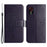 For Samsung Galaxy Xcover7 Cell Phone Case Owl Tree Imprinted Leather Folding Stand Cover - Dark Purple - 1