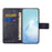 For Samsung Galaxy Xcover7 Cell Phone Case Owl Tree Imprinted Leather Folding Stand Cover - Dark Purple - 2