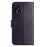 For Samsung Galaxy Xcover7 Cell Phone Case Owl Tree Imprinted Leather Folding Stand Cover - Dark Purple - 4