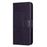 For Samsung Galaxy Xcover7 Cell Phone Case Owl Tree Imprinted Leather Folding Stand Cover - Dark Purple - 5