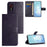For Samsung Galaxy Xcover7 Cell Phone Case Owl Tree Imprinted Leather Folding Stand Cover - Dark Purple - 6